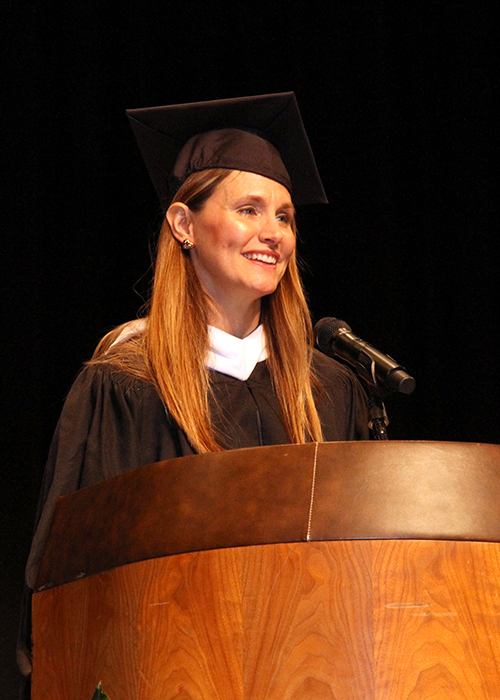 Laura Comilla at Spring 2019 commencement