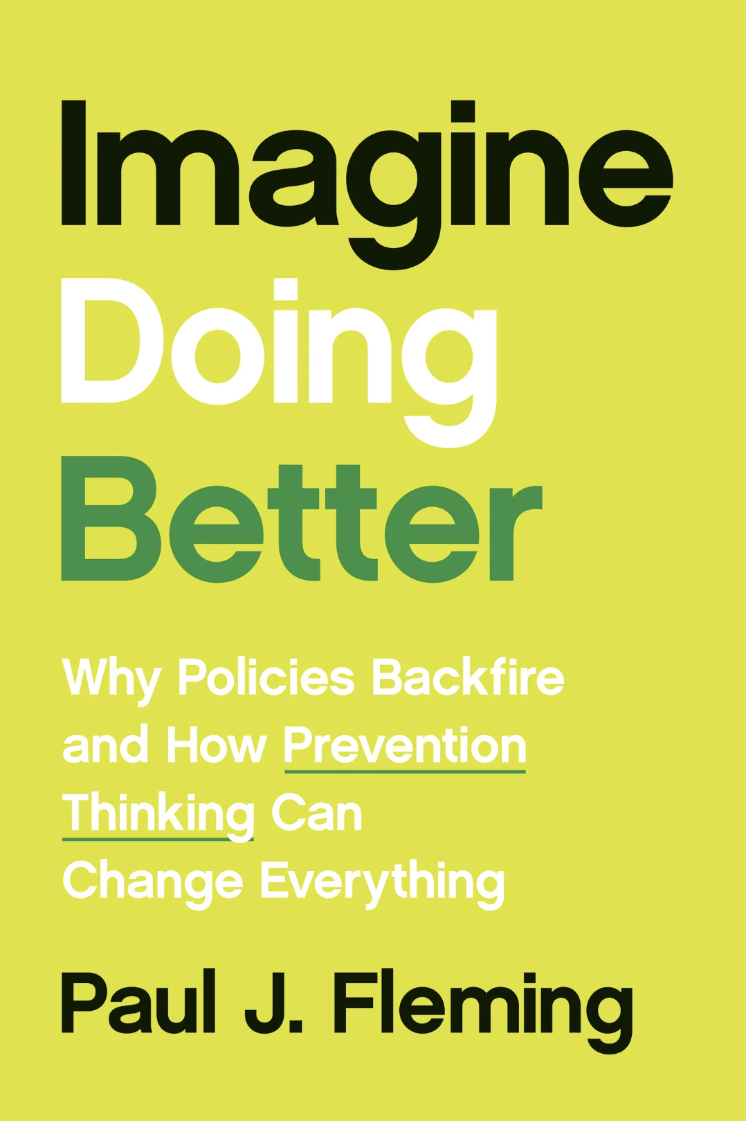 Cover of Imagine Doing Better, a book by speaker Paul Fleming