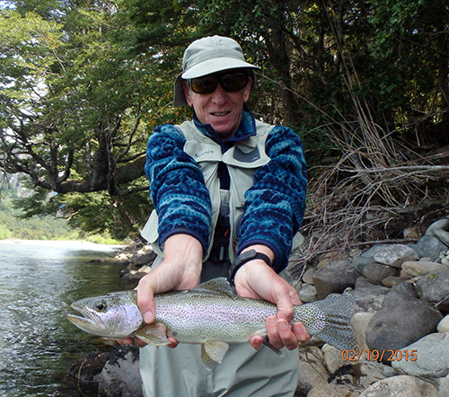 David Cantor holds a fish