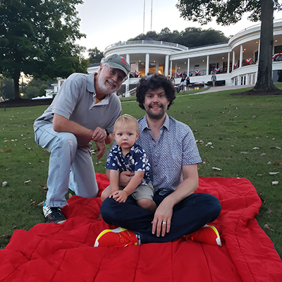 Clay Petrey and two members of his family