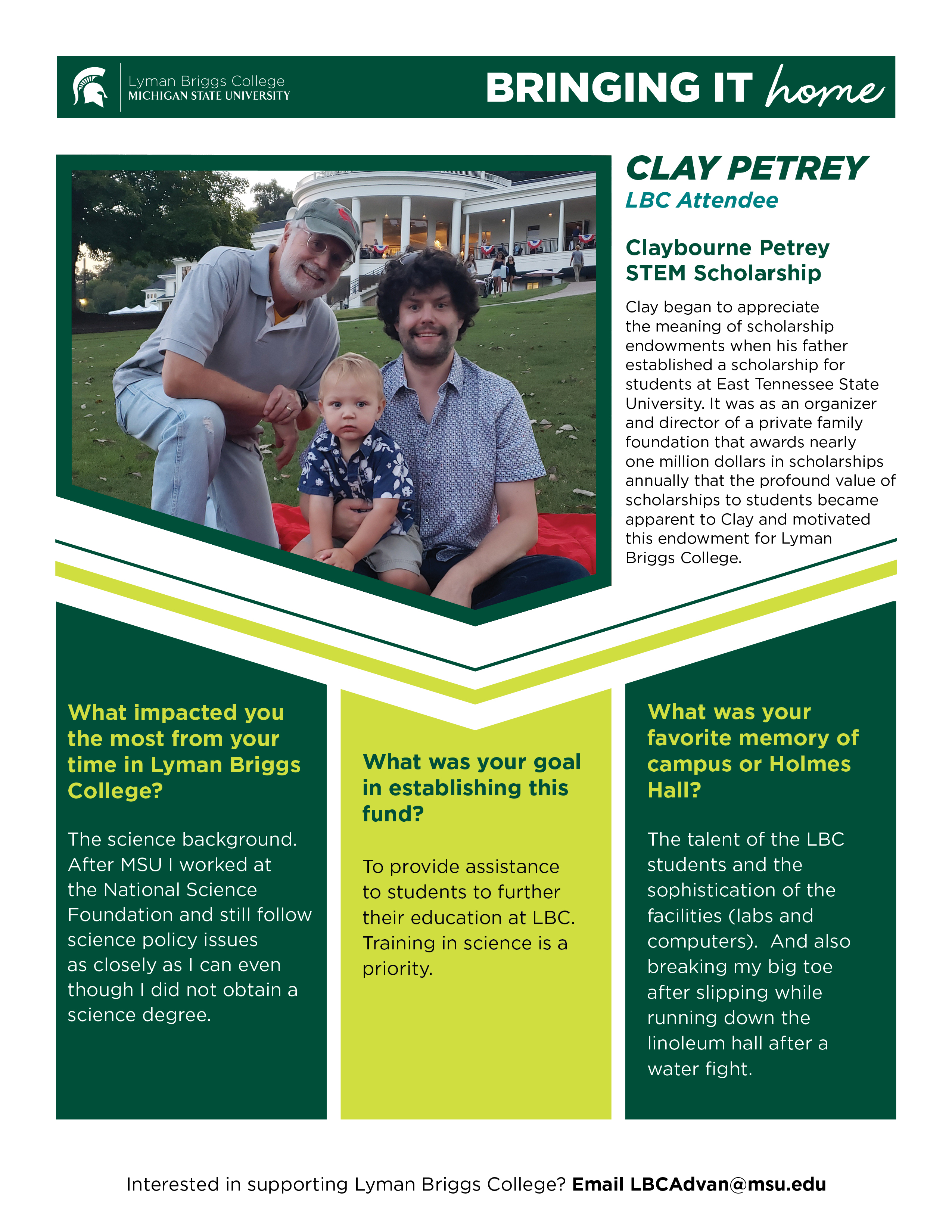 Claybourne Petrey | Lyman Briggs College | Michigan State University