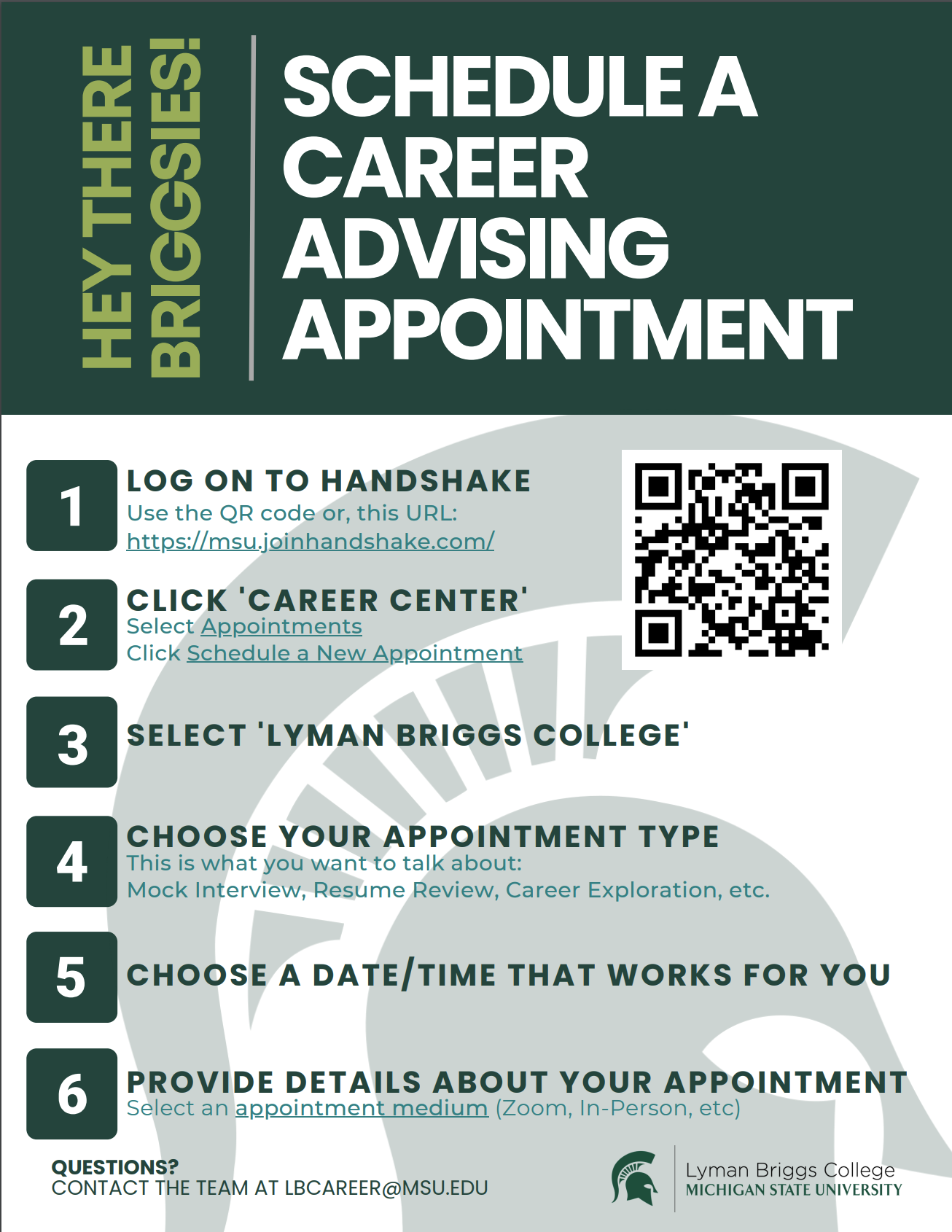 Schedule a Career Advising Appointment