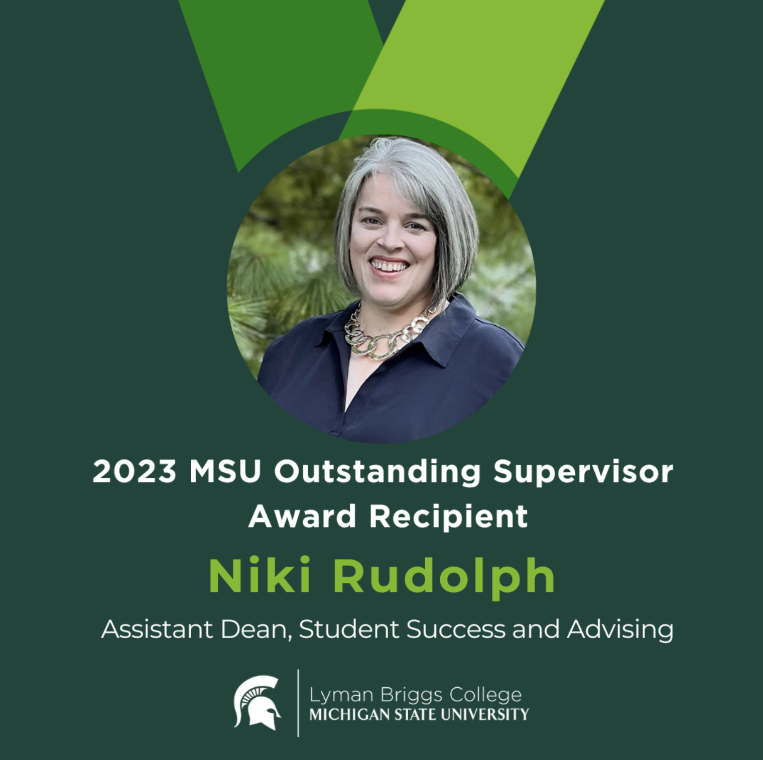 Niki Rudolph, 2023 MSU Outstanding Supervisor Award Recipient