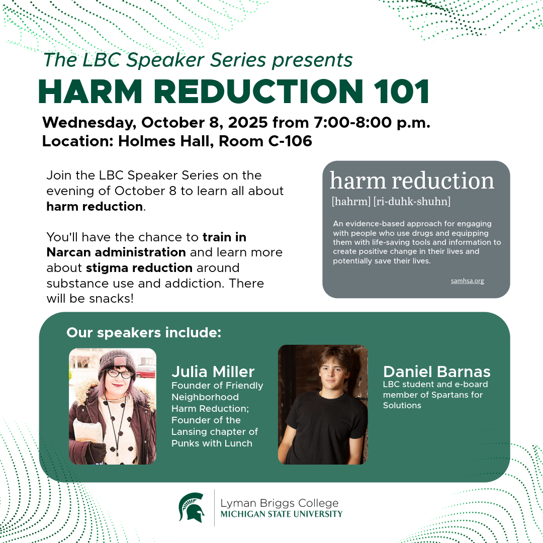 LBC Event: Harm Reduction 101, presented by the LBC Speaker Series