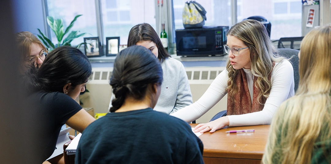 a professor holds office hours