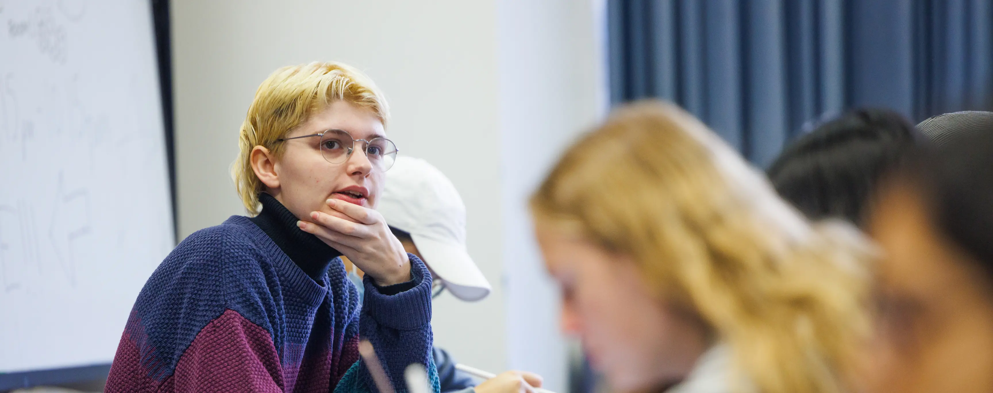 Students in a classroom