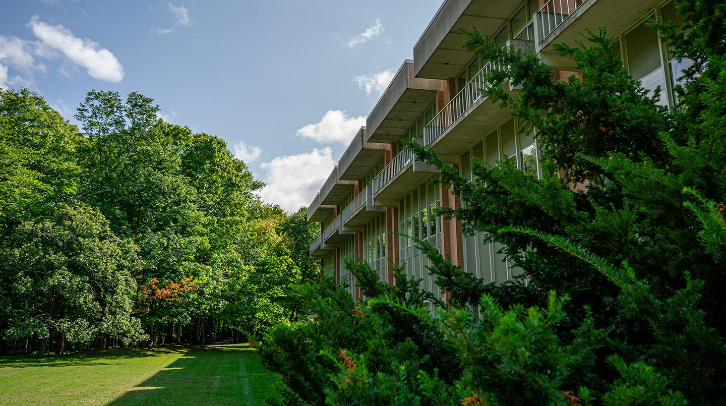 Holmes Hall exterior from the north side