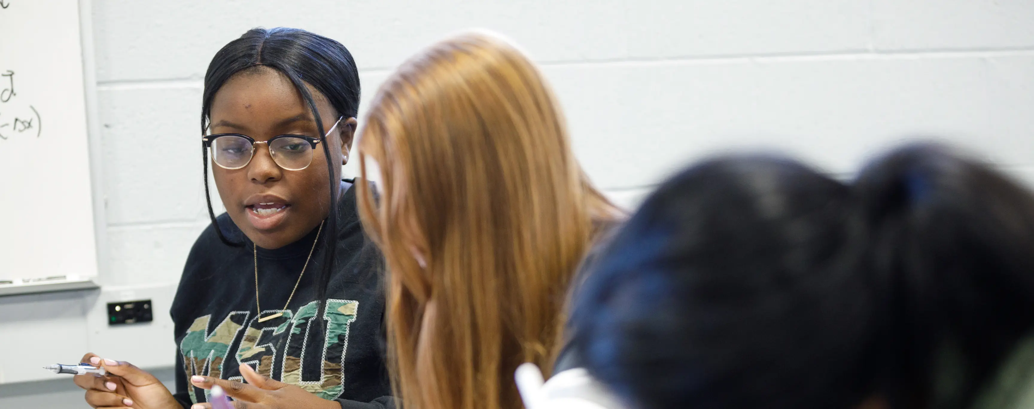 Students in a classroom