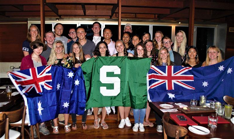 Farewell dinner in Cairns, Australia