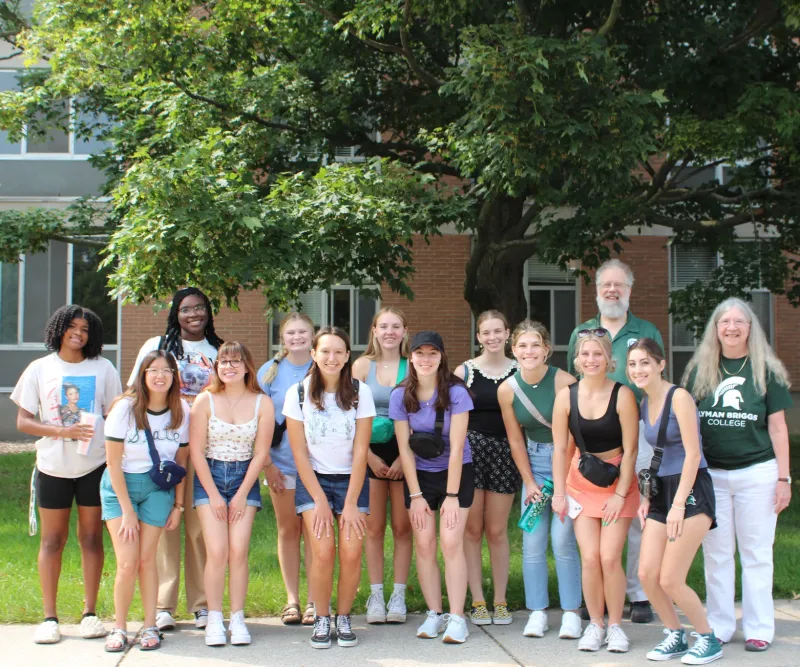 2023 Summer Scholars with alum donors Pat Merry and Don Borseth
