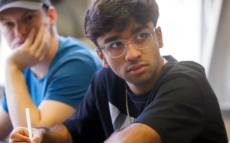 Students in a classroom